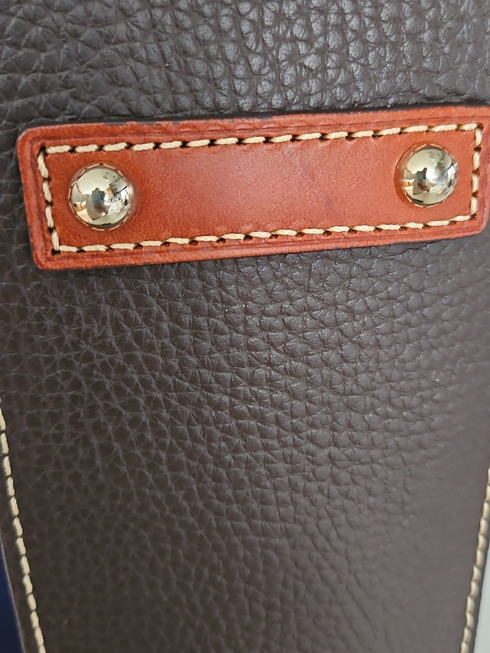 Dooney & Bourke Chocolate Pebble Leather Small Lexington Bag - Picture 11 of 11